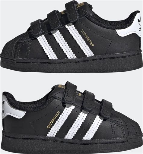 adidas superstar met klittenband|adidas superstar zwart.